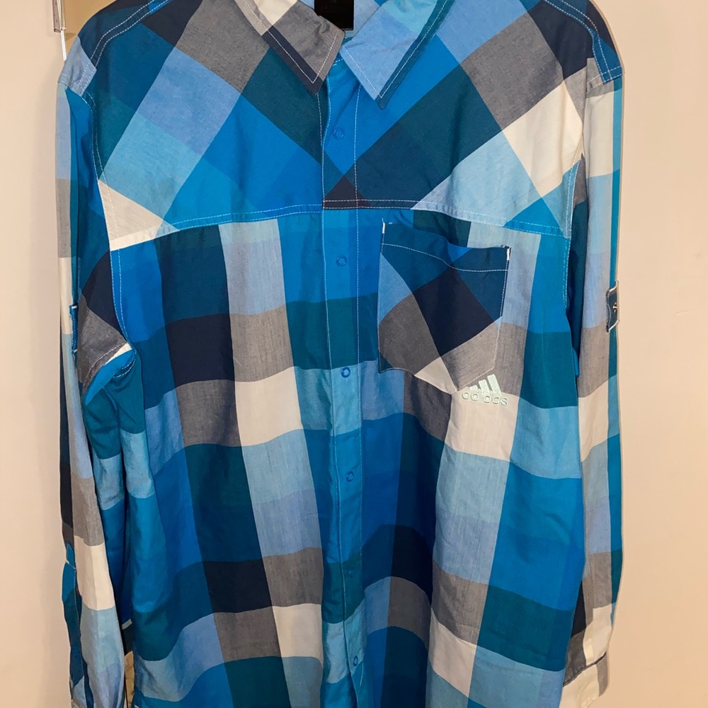 Adidas button down shirt